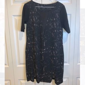ELIE TAHARI Black Print Dress